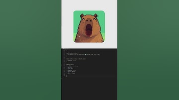 Capybara Pixel Art Design😍#programming #coding #css #htmlcss #shorts #trending #html #animation