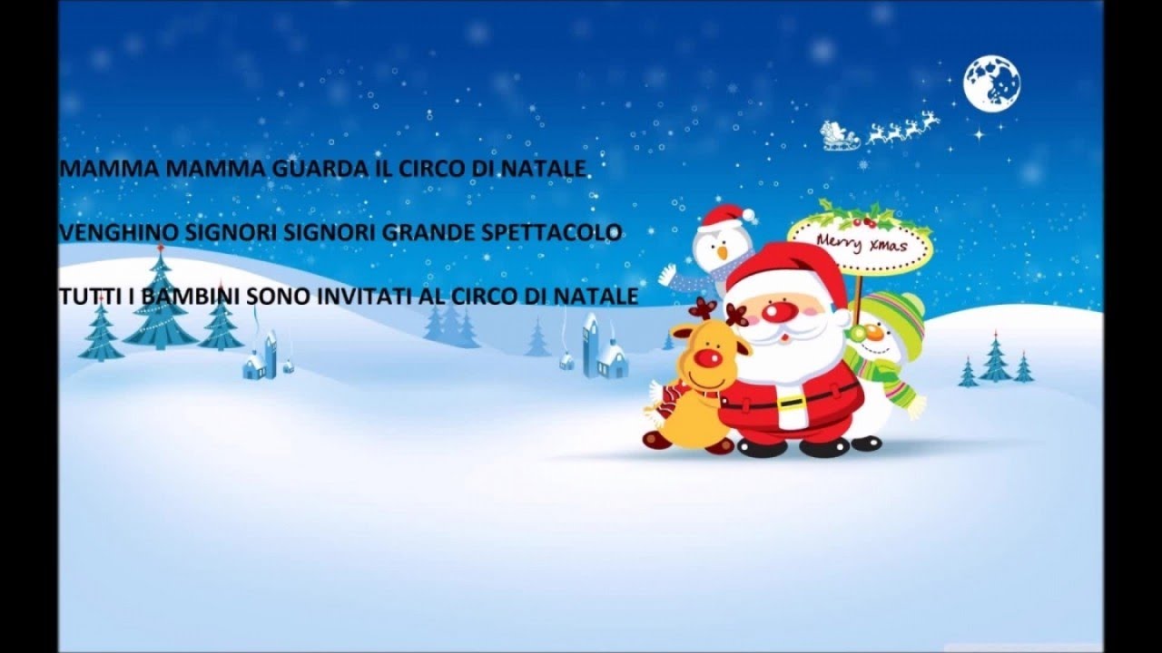 Circo di Natale canzoni natalizie con testo YouTube