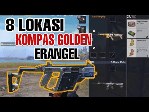 INI DIA 8 LOKASI  KOMPAS EMAS  / GOLDEN COMPASS  ERANGEL PUBG MOBILE TERBARU