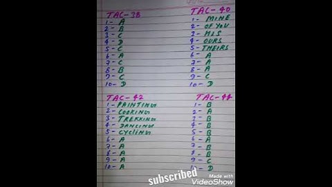 ERA 2020  take a challenge  answer of CLS and CSS session wise 2 to 52