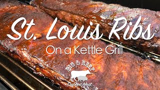 St. Louis-Style Ribs Smoked on a Weber Kettle Grill (and How to Trim Spare Ribs to St. Louis Style)