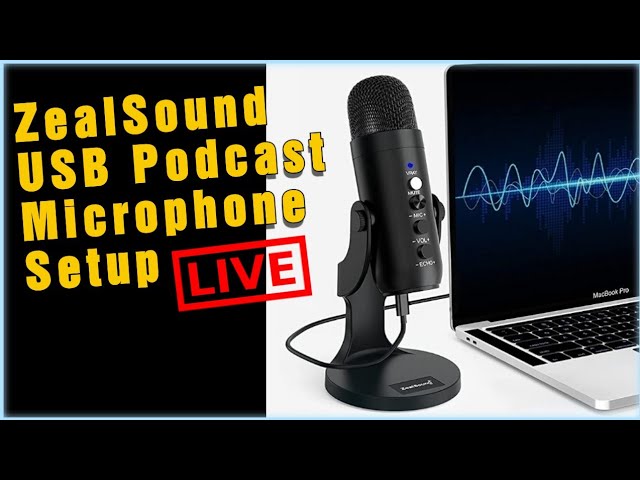 Zealsound Professional USB Condenser Microphone Studio Recording Mic for PC  Comp