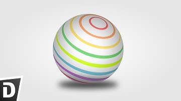 Colorful strip on globe  Inkscape Tutorial