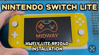 Nintendo Switch lite Jailbreak. (HWFLY LITE  RP2040  Installation).