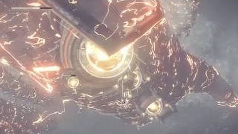 Nier Automata - EMP Giant Robot Boss Fight PS4 PRO