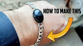 Silver bracelet making | How silver bracelet is made | How to make cuban chain bracelet