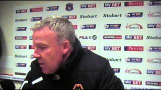 Wolves manager Kenny Jackett - post match - 5 Nov 2013