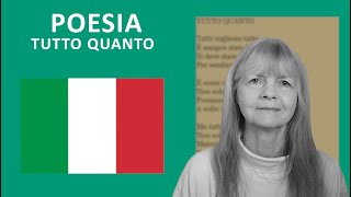 Poesia in Italiano: Tutto Quanto