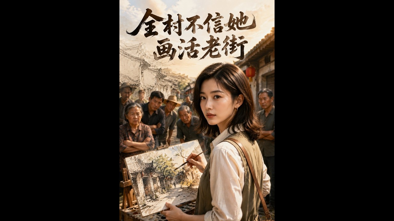 【一口气看完】《全村不信她画活老街》#短剧 #AI短剧 #逆袭 #drama #爽剧 #鲨鱼先生