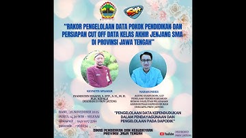 Pengelolaan Data Pokok Pendidikan dan Persiapan Cut Off Data Kelas Akhir