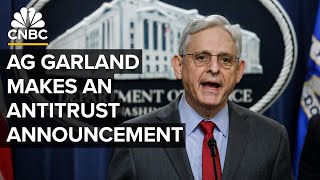 U.S. AG Garland holds a news conference after DOJ sues Apple over iPhone monopoly — 3/21/2024