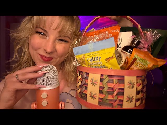 ASMR Easter Basket Look Through! Assorted Triggers, Crinkles, Scratching, and Rambling 🐰💐🩷✨