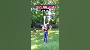 How to toss a quad on rifle 😲 | #colorguard #marchingband #dci