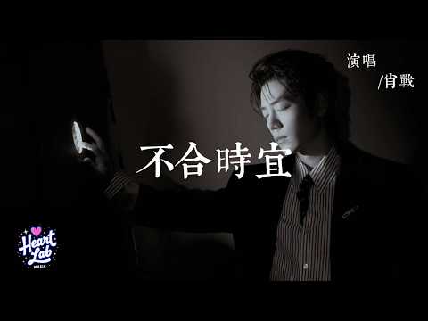 不合時宜 - 肖戰 【霓虹散落半空 我獨自走過冷清街口】| 動態歌詞 Lyrics Video #歌手#华语音乐 #流行音樂 #Lyrics