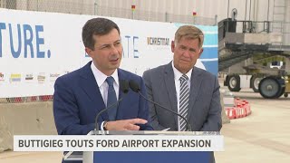 Buttigieg visits Grand Rapids to highlight new GRR infrastructure investments