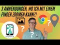 3 Anwendungen für Autozoom mit einem Finger