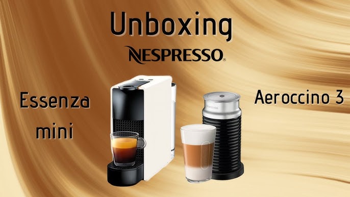 Nespresso Essenza Mini Silver + Espumador de leche Máquina de café