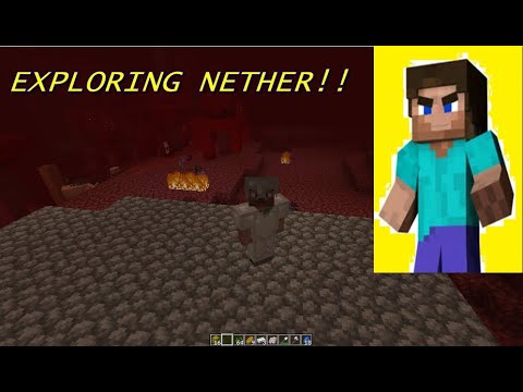 EXPLORING THE NETHER    |     MINECRAFT GAMEPLAY    |    GLADIATOR ALEX  | :)