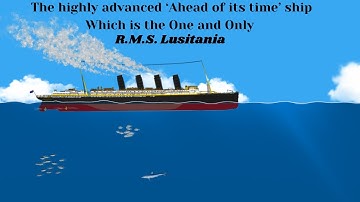 Sinking on The RMS Lusitania in floating sandbox #floatingsandbox #sinking #titanic #lusitania