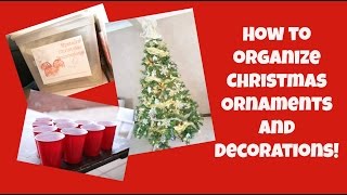 How to Organize Christmas Ornaments and Decorations