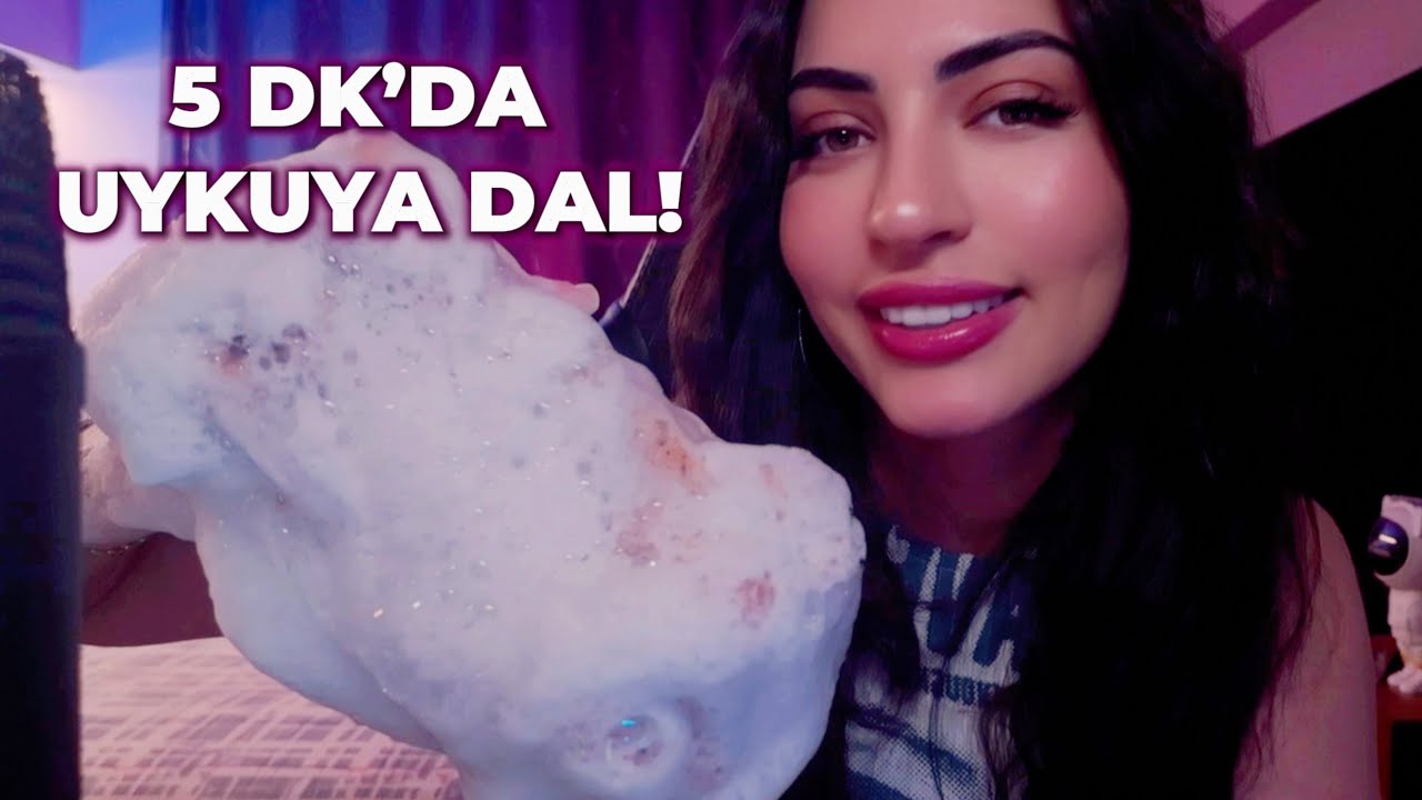 ASMR 😴 5 Dakikada Derin Uyku | Güçlü Olumlamalar & Köpük