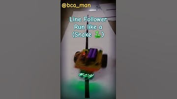 Line Follower wheel Bot runs like a snake in zig-zag style #linefollower #nagin #nagindance #arduino