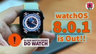 watchOS 8.0.1 Update Review! What's new, Bug Fixes, Performance & Battery Life | TGT