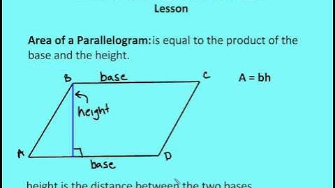 11.2 Areas of Parallelograms and Triangles (Lesson)