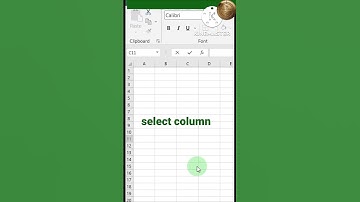 Shortcut keys to select column & row | #exceltips #exceltricks #excelformulas #shorts #ytshorts