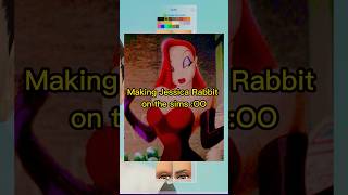 Making Jessica Rabbit on the sims :0 #shorts