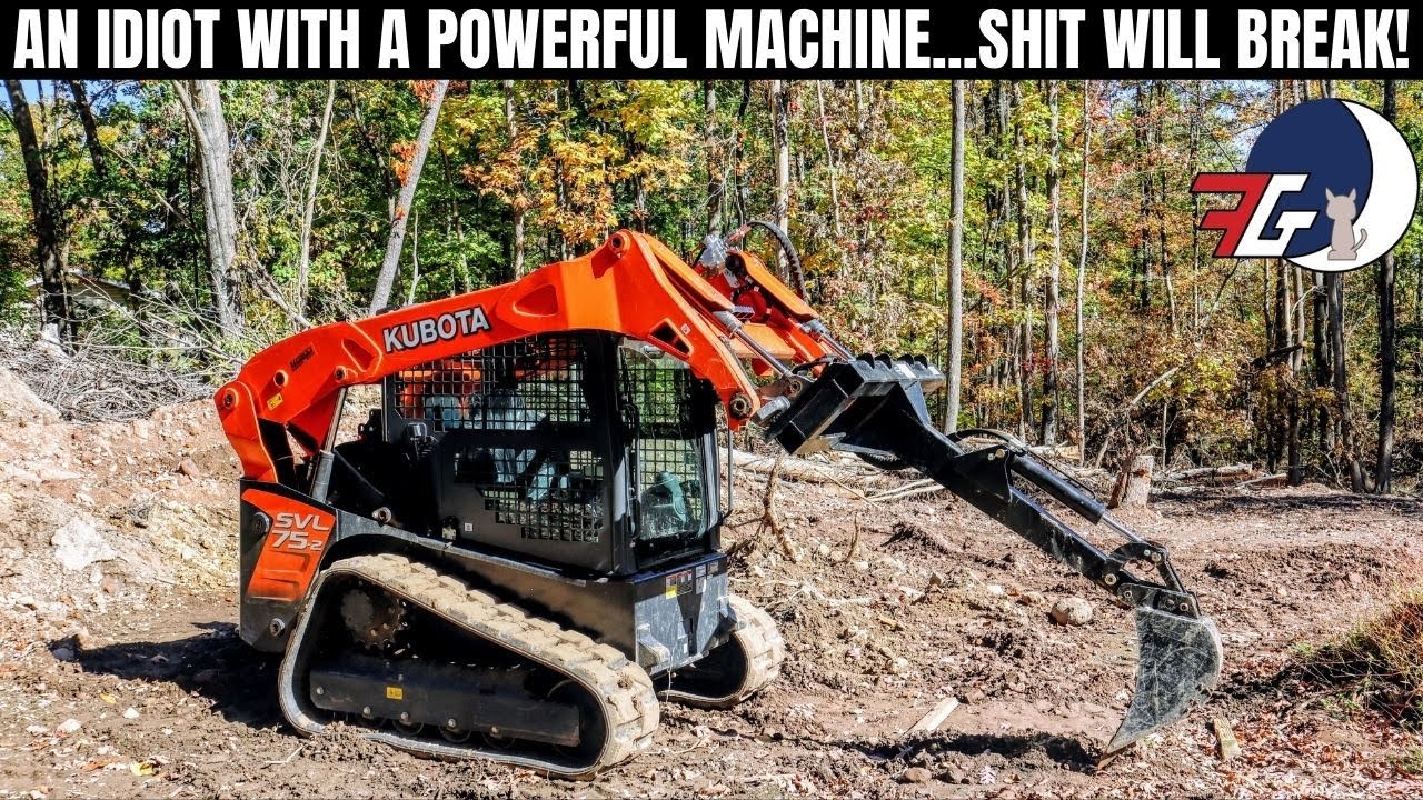 Garage Build Ep 6 Titan Attachments Fronthoe for Skid Steers Digging