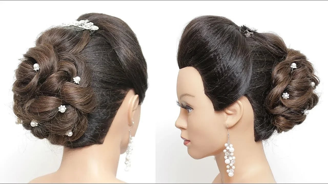 Easy Elegant Updo | Wedding Bun Hairstyle For Long Hair