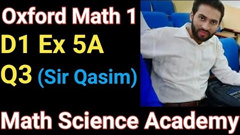 D1 Ex 5A Q3 in urdu|Oxford math 1 7th edition|Olevel math D1 Ex 5A|Linear Equations|Math Science Aca