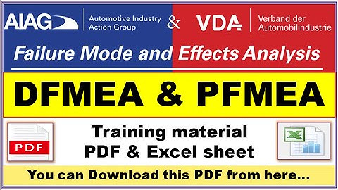 FMEA Training material PDF & Excel sheet