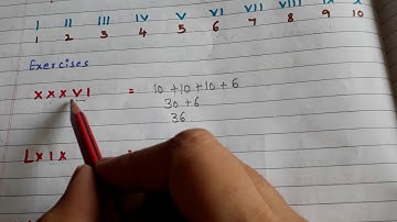 Roman Numerals to Hindu Arabic Numerals || Roman numerals