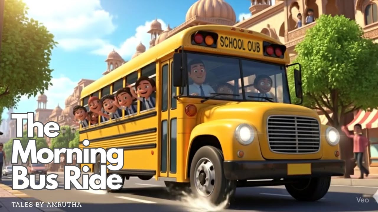 The Morning Bus Ride 🎶🚌 | Wheels on the Bus - New Age Song | Nursery ...