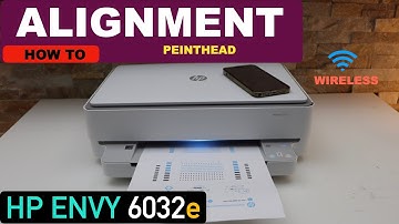 HP Envy 6032e Alignment of Printheads, Print & Scan the alignment page.