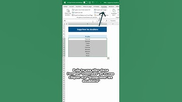 Découvrez comment supprimer les doublons sur Excel ! ❌