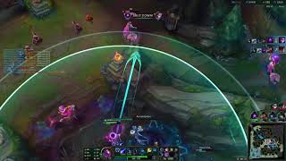 Master Xerath Adc Blind Flash Q double kill
