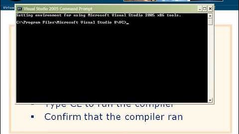Testing Visual C++ 2005 Express Edition -04- Chapter 1