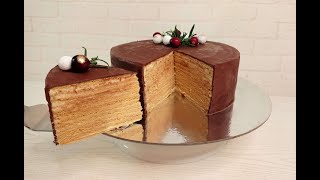 HONEY cake without EGGS and dairy products (Lean) vegetarian, VEGAN GANACHE recipe