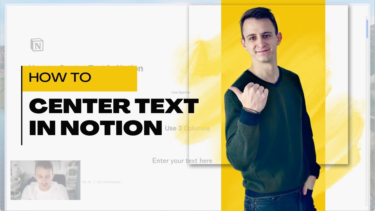 How to Center Text in Notion - 3 Simple Ways - YouTube