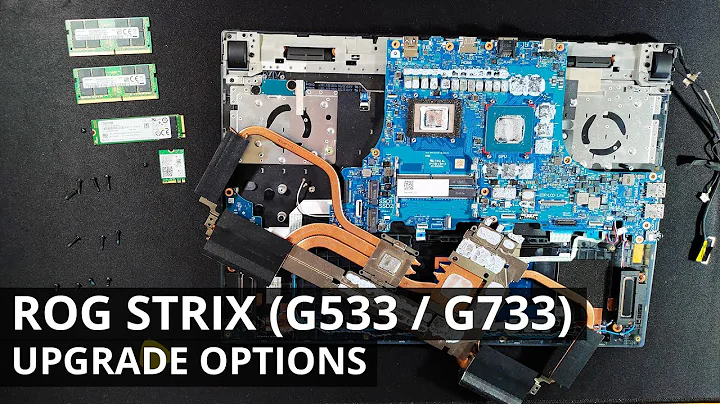 ROG Strix SCAR (G533 / G733) DISASSEMBLY and UPGRADE OPTIONS (Storage, Thermal Paste)