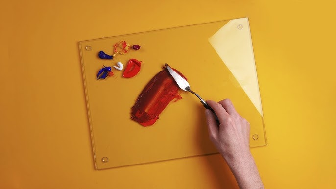 How to Make a Glass Palette for Paint Mixing - HelloArtsy