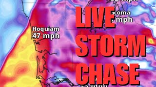 LIVE Storm Chase Long Beach Washington
