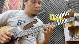 Hướng dẫn câu lick sử dụng kỹ thuật LEGATO trong solo guitar điện | Đăng Khoa Guitarist