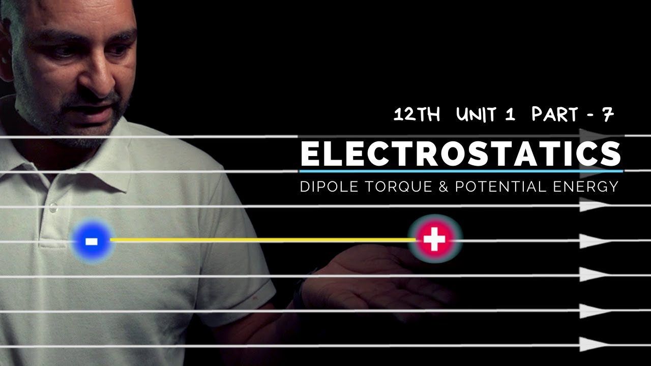 #7 ELECTROSTATICS : Torque on an electric dipole and Potential energy ...
