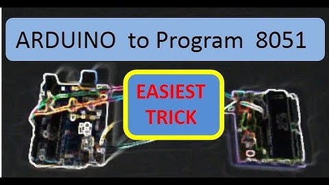 ARDUINO board for 8051 Programming - Easiest method - without using Atmega32 chip.