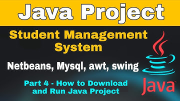4/10 - Student Management System | how to download and run java project in netBeans | step by step