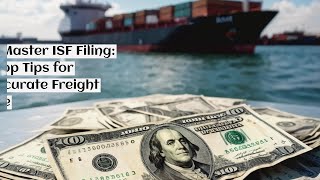 Master ISF Filing: Top Tips for Accurate Freight Value